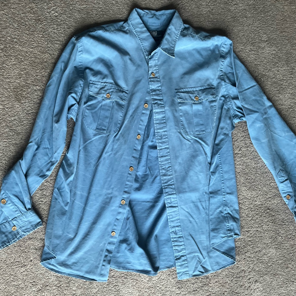 Ralph Lauren Button Down shirt in blue XXL